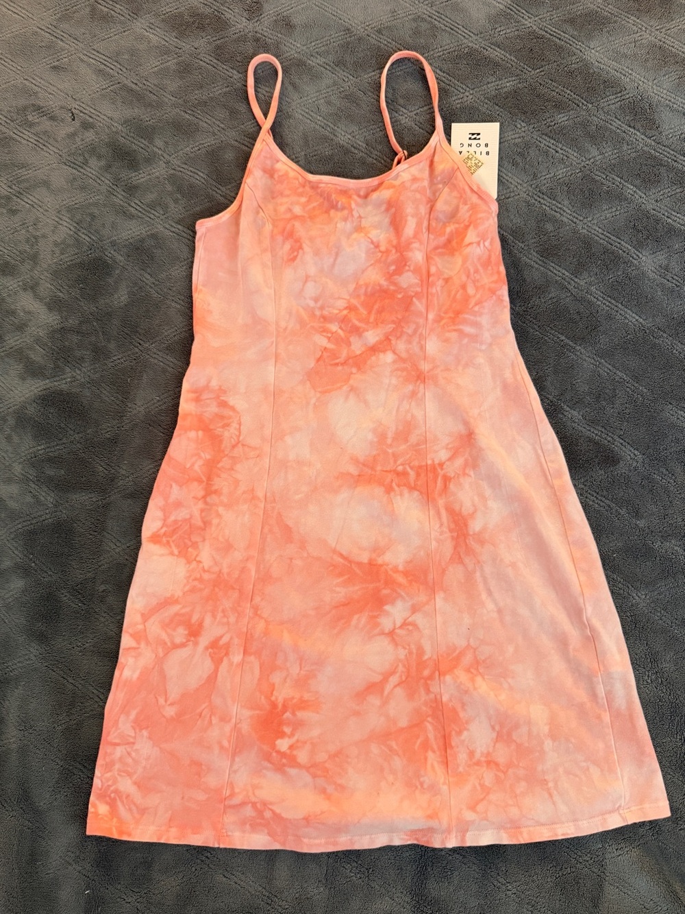 NWT Billabong Orange Tie Dye Dress